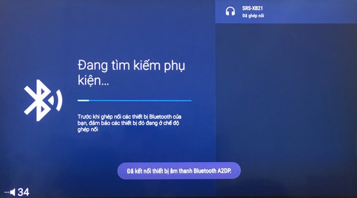 Màn hình kết nối Bluetooth trên tivi Samsung