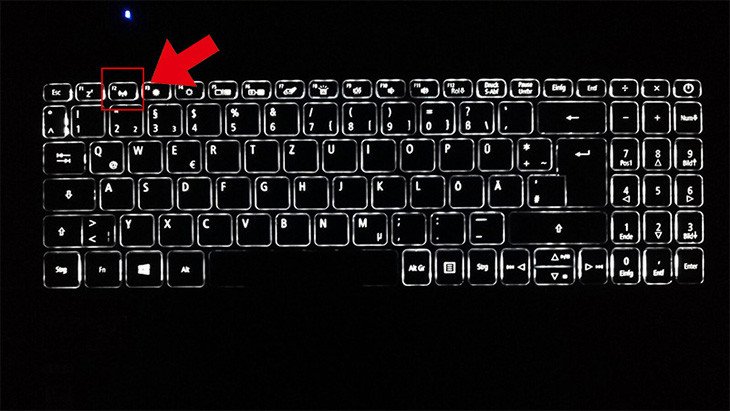 Màn hình khởi động laptop Acer Aspire 3, hiển thị phím nóng để vào cài đặt BIOS