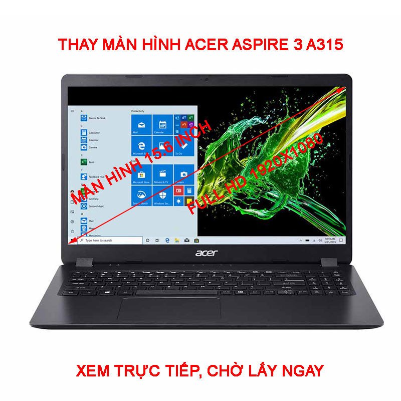Màn hình laptop Acer Aspire 3 hiển thị sắc nét