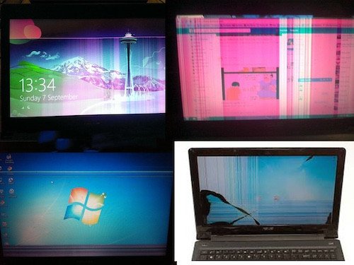 màn hình laptop Asus Vivobook bị vỡ cần thay thế