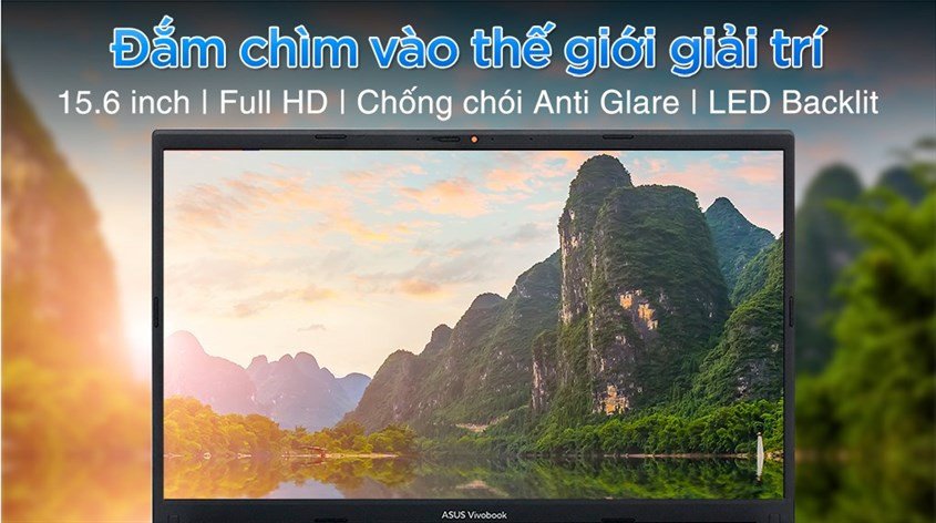 Màn hình laptop Asus với công nghệ chống chói Anti Glare bảo vệ mắt
