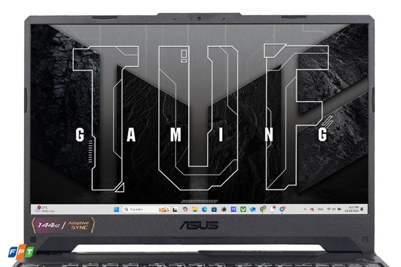 Màn hình laptop gaming ASUS TUF A15 FA506NCR-HN047W hiển thị cảnh game sống động