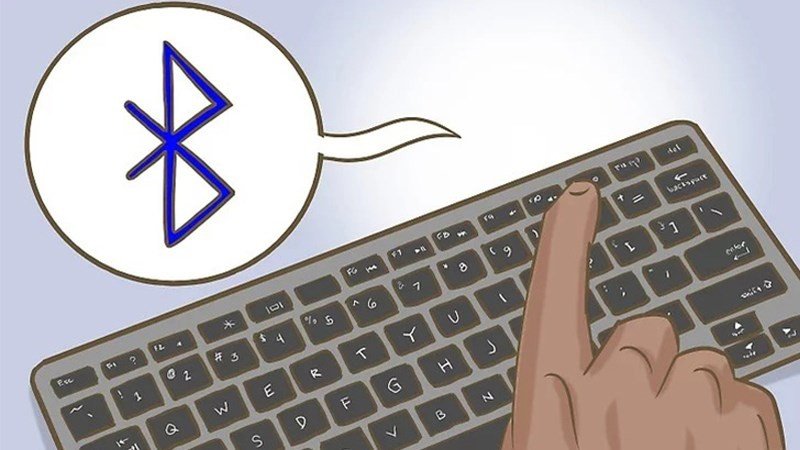 Màn hình laptop hiển thị giao diện cài đặt Bluetooth