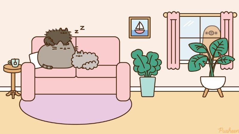 Màn hình laptop sống động với hình nền pastel trái cây