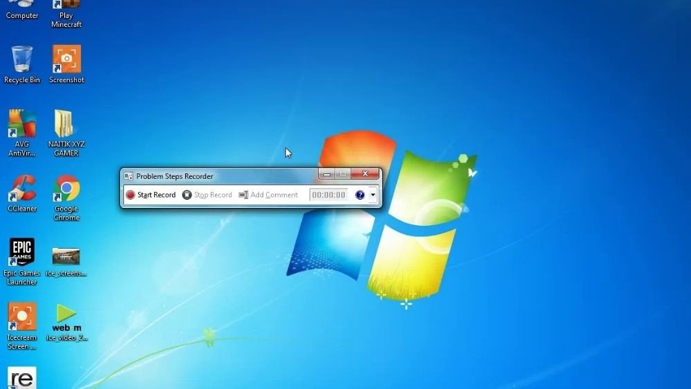 Màn hình laptop với giao diện windows 7