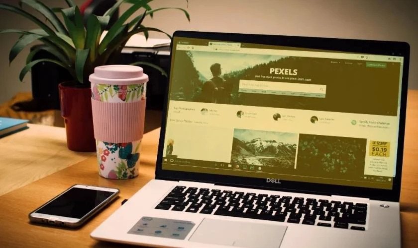 Màn hình laptop xuất hiện đốm vàng hoặc mờ, giống như hiện tượng màn hình mưa