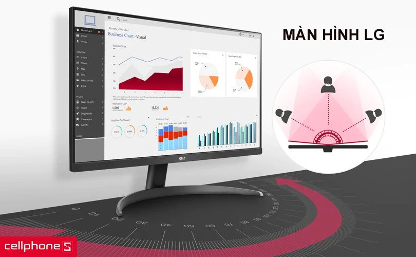 màn hình LG hiện đại làm màn hình đôi laptop