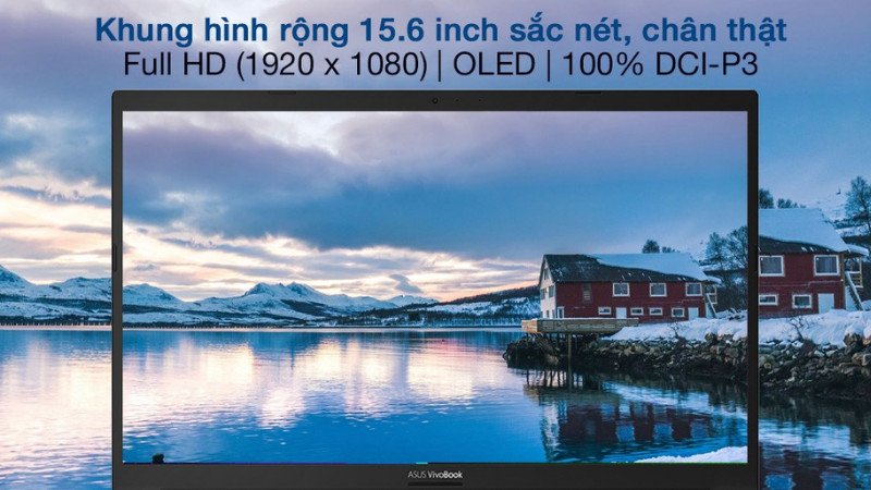 Màn hình OLED sắc nét trên Asus VivoBook A515EA