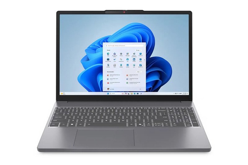 Màn hình WUXGA 16 inch sắc nét của laptop Lenovo IdeaPad Slim 3 16IRH10 83K20002VN đang hiển thị một trang web, nổi bật viền mỏng.