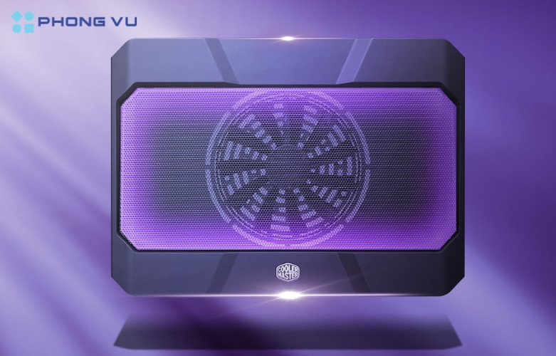 Mẫu đế tản nhiệt laptop 15.6 inch với thiết kế công thái học và quạt làm mát hiệu quả