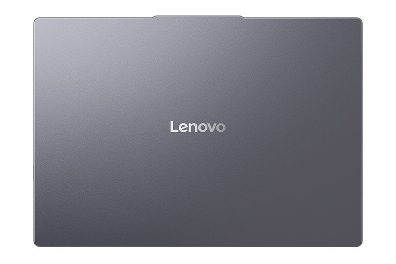 Màu xám Luna Gray sang trọng của laptop Lenovo IdeaPad Slim 3 16IRH10 83K20002VN trên bàn làm việc, thể hiện vẻ ngoài chuyên nghiệp.