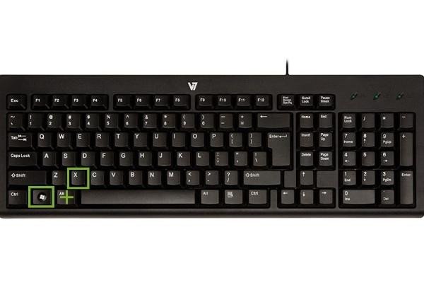 Menu ngữ cảnh khi nhấn Windows X trên bàn phím