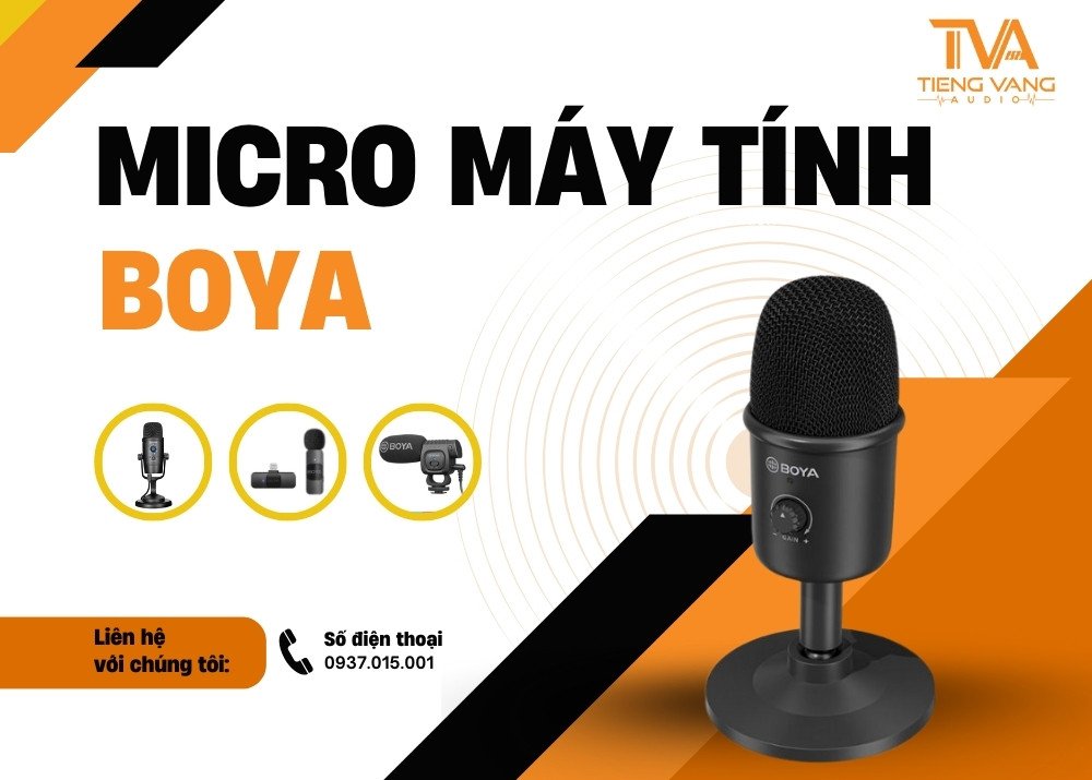 micro Boya giá tốt cho máy tính laptop livestream