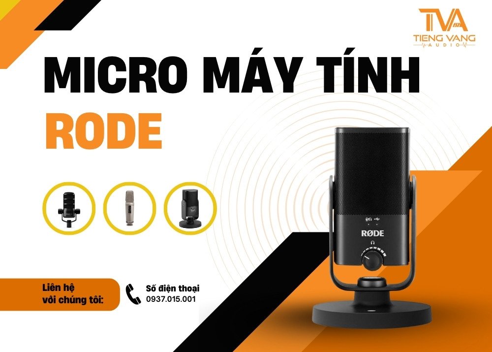 micro Rode chất lượng cao cho PC laptop với phần mềm điều chỉnh