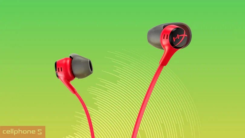 Micrô tích hợp trên dây tai nghe HyperX Cloud Earbuds, đảm bảo giao tiếp rõ ràng trong game.