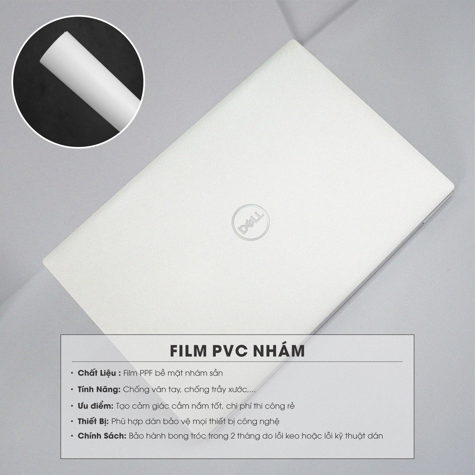 Miếng dán decal PVC bảo vệ vỏ laptop