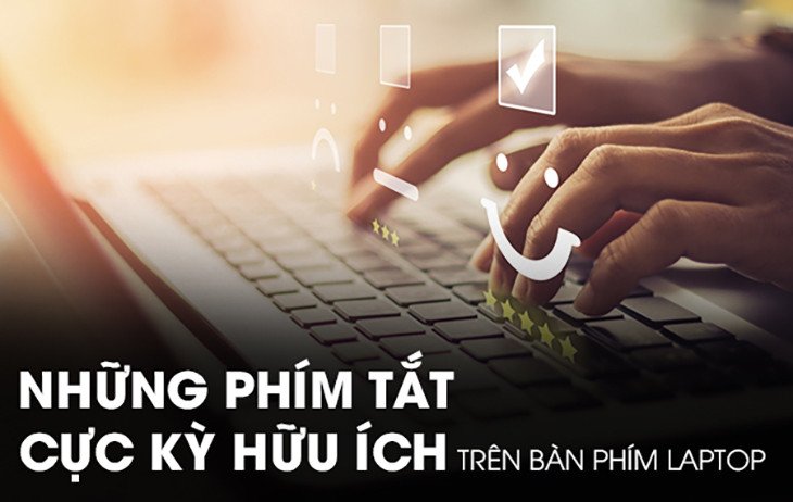 Minh họa các phím tắt Ctrl, Alt, Shift và ứng dụng của chúng trên laptop