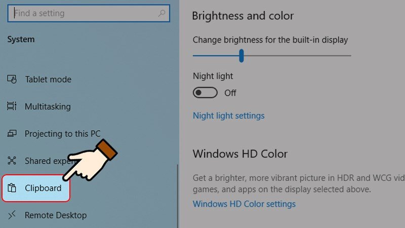 Minh họa cách dán dữ liệu từ lịch sử clipboard trên laptop