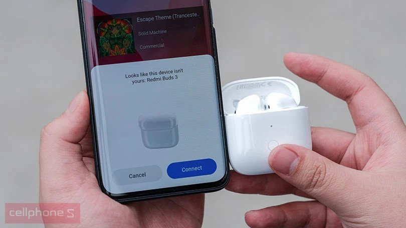 Minh họa công nghệ driver tiên tiến trên tai nghe Xiaomi Redmi Buds 3.