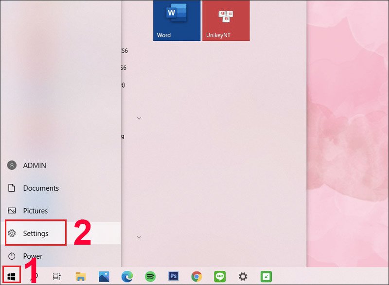 Mở cài đặt Bluetooth trên laptop Windows để kết nối với loa