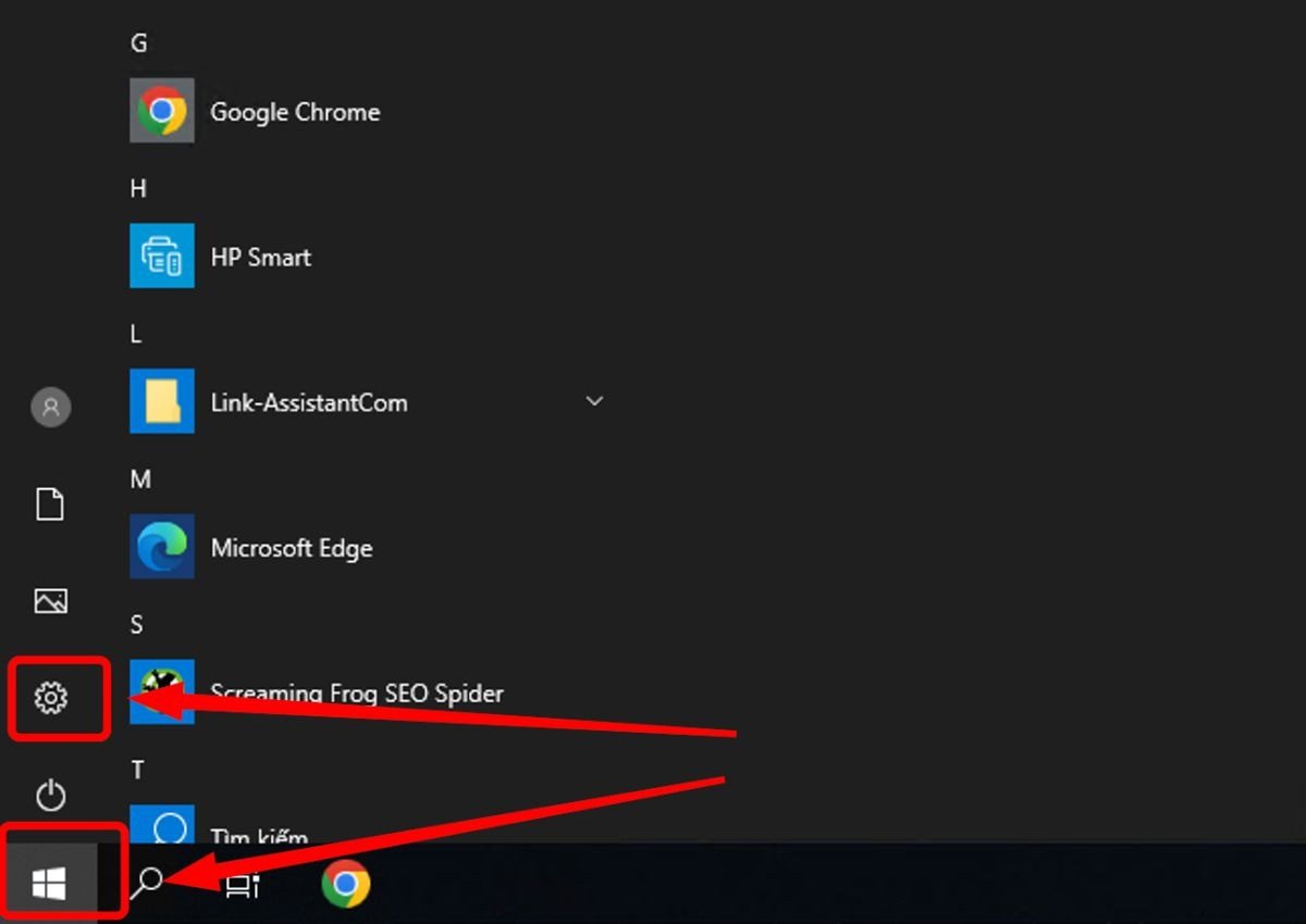 Mở cài đặt để đổi tên laptop Win 11