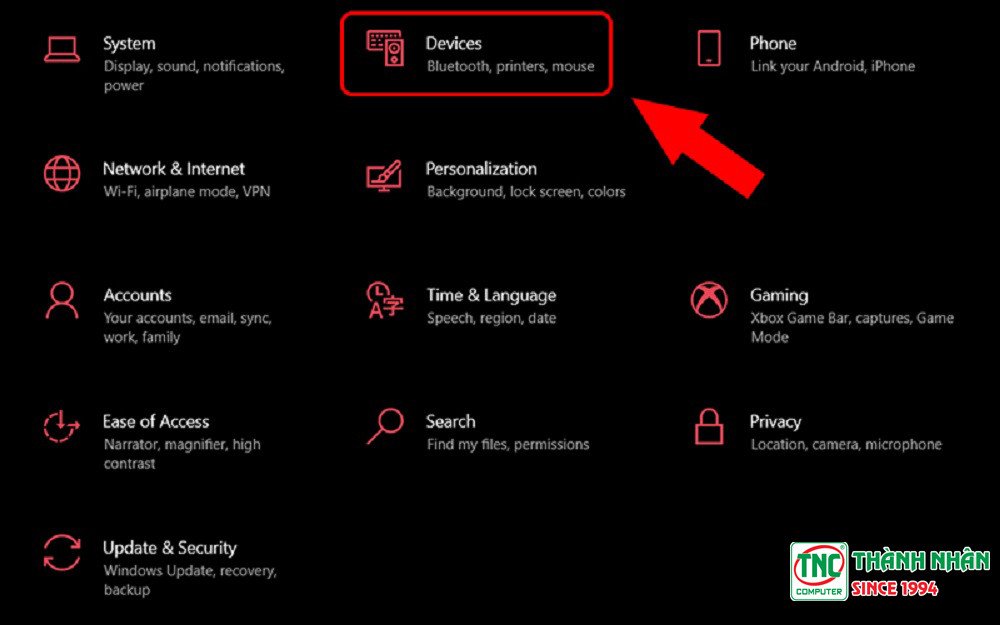 Mở cài đặt Touchpad trên Windows 11