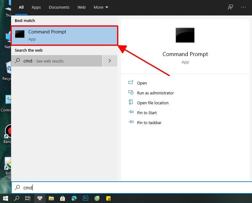 Mở Command Prompt để tắt âm thanh trên laptop Dell
