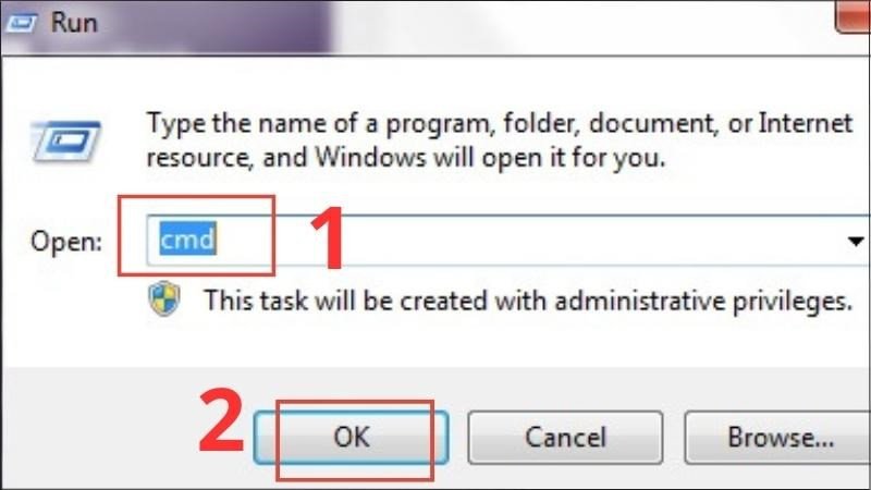 Mở Command Prompt và nhập lệnh để tìm kiếm model laptop