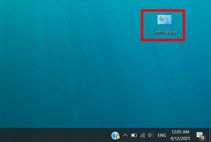 Mở Control Panel trên hệ điều hành Windows để kiểm tra cài đặt mạng Wi-Fi laptop
