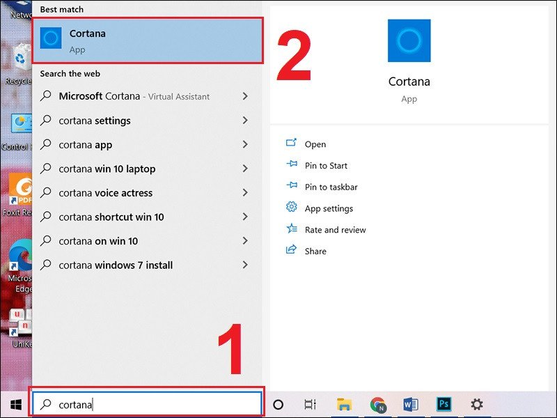 Mở Cortana để bật Bluetooth cho laptop Windows 10 bằng giọng nói