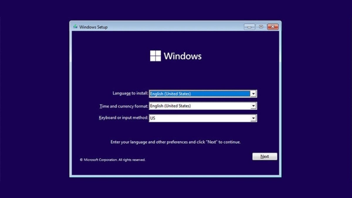 Mở cửa sổ Command Prompt trong Windows Setup để xử lý quên mật khẩu Win 11