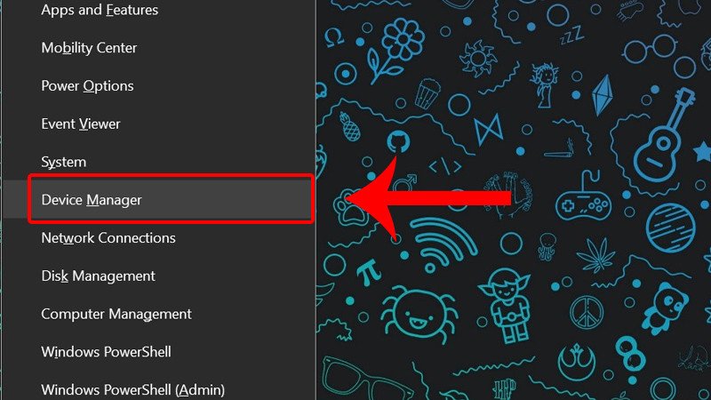 Mở Device Manager để cập nhật driver âm thanh laptop