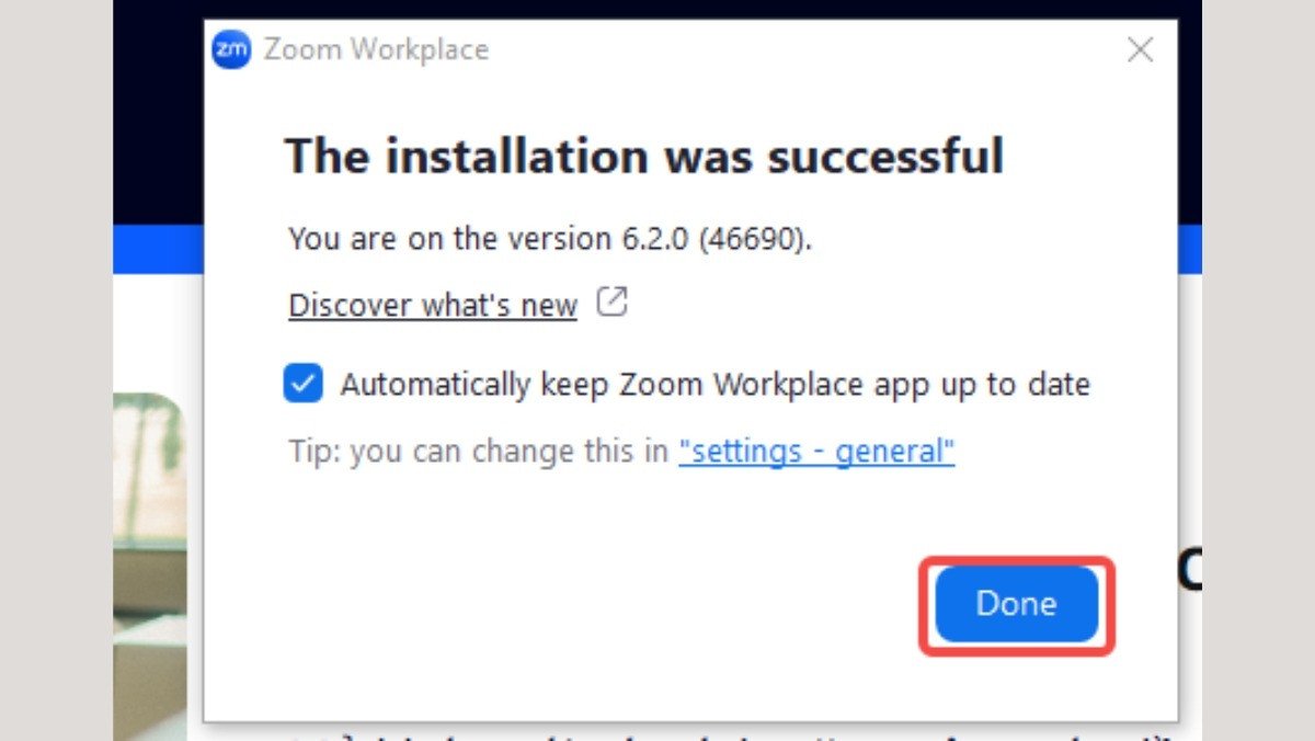 Mở file và theo hướng dẫn cài đặt Zoom trên máy tính laptop