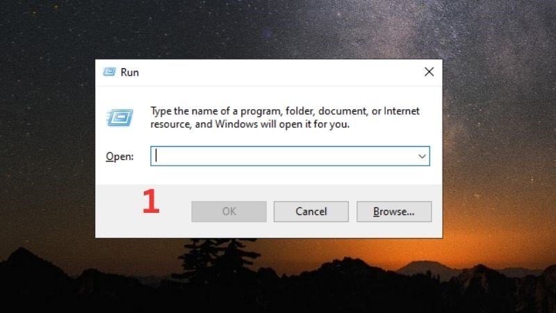 Mở hộp thoại Run để hẹn giờ tắt laptop Win 11