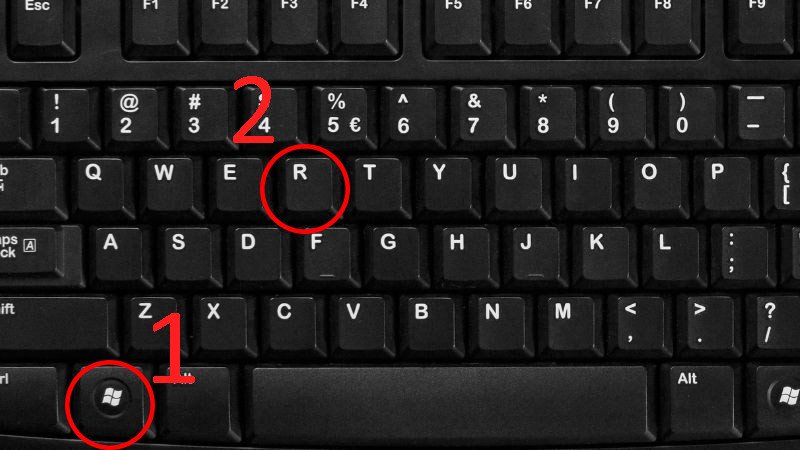 Mở hộp thoại Run