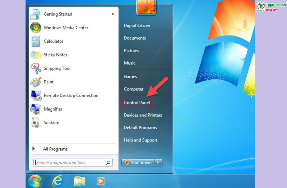 Mở khóa chuột cảm ứng trên laptop HP qua Control Panel