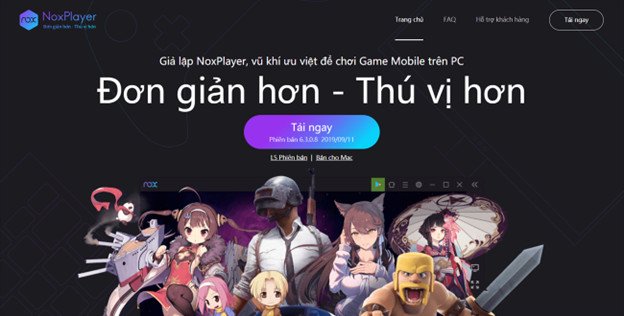Mô phỏng trải nghiệm chơi game Android trên laptop qua trình giả lập Noxplayer, một phần mềm tải game hiệu quả.