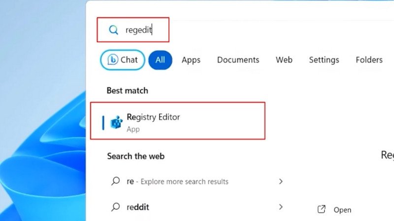 Mở Registry Editor để điều chỉnh cài đặt cảm ứng màn hình laptop