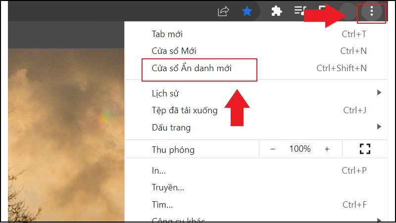 Mở tab ẩn danh để đăng nhập Facebook trên laptop an toàn