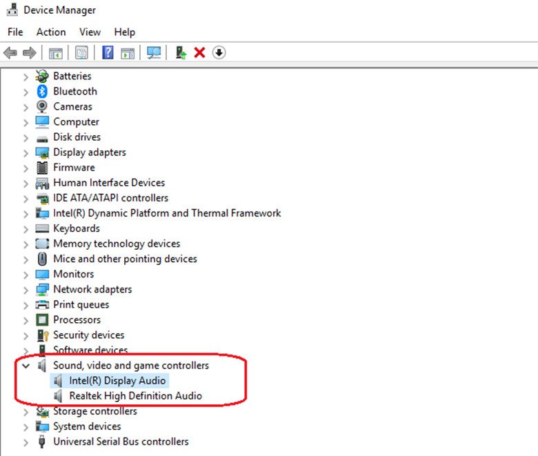 Mở trình quản lý thiết bị để khắc phục loa laptop bị rè