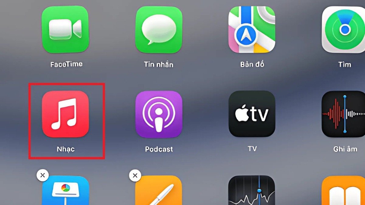 Mở ứng dụng Nhạc để tải nhạc MP3 về MacBook