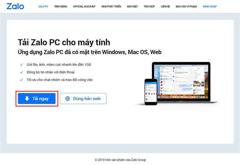 Mở ứng dụng Zalo trên laptop để bắt đầu quá trình khôi phục