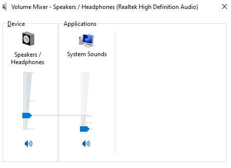 Mở Volume Mixer từ Taskbar để tắt tiếng bàn phím