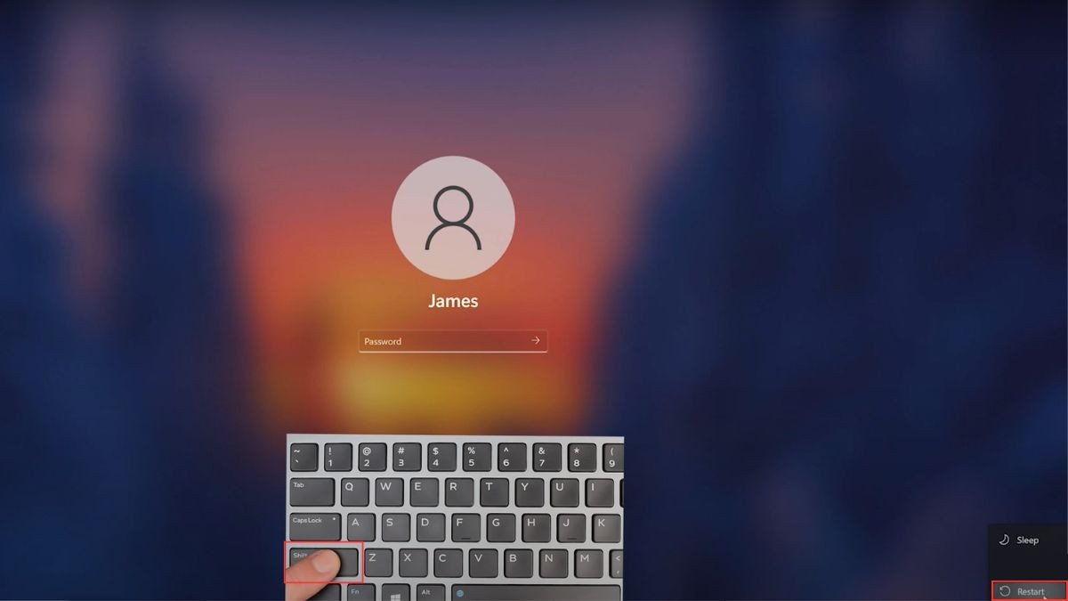 Mở Windows Recovery.