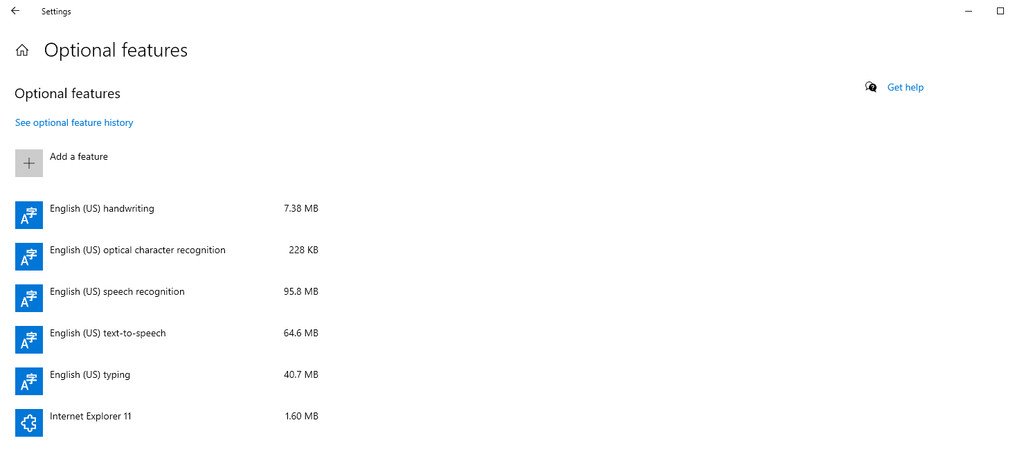 Mục Optional features để cài đặt Wireless Display