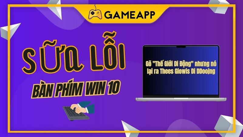 Người dùng đang thao tác trên bàn phím laptop để khắc phục lỗi gõ sai chữ