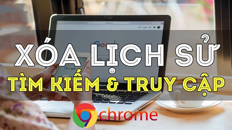 Người dùng đang thực hiện các bước để xóa lịch sử tìm kiếm trên laptop, minh họa quy trình làm sạch dữ liệu duyệt web.