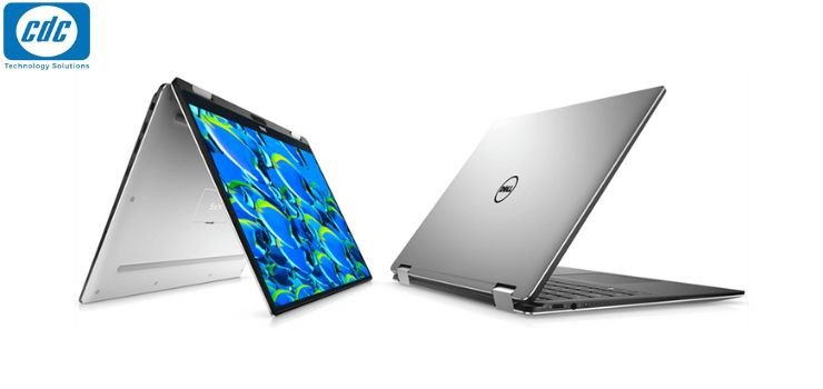 Người dùng làm việc trên laptop Dell 13.3 inch, thể hiện tính di động của kích thước màn hình laptop Dell