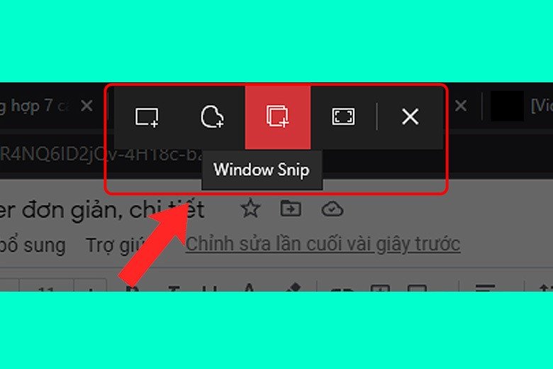 Người dùng sử dụng tổ hợp phím Windows + Shift + S để chọn vùng màn hình cần chụp