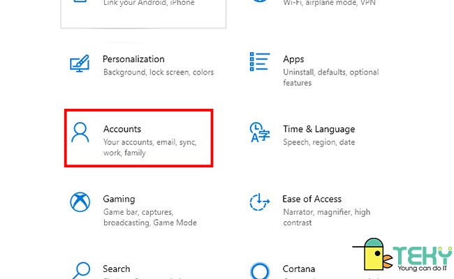 Người dùng thiết lập mật khẩu trên laptop Windows 10 để bảo vệ dữ liệu cá nhân